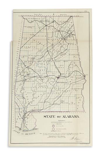 GENERAL LAND OFFICE. Group of 10 lithographed maps.